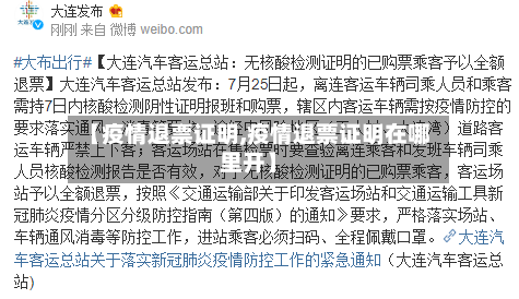 【疫情退票证明,疫情退票证明在哪里开】-第3张图片