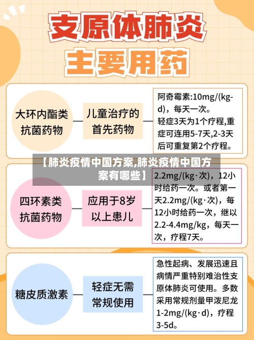 【肺炎疫情中国方案,肺炎疫情中国方案有哪些】